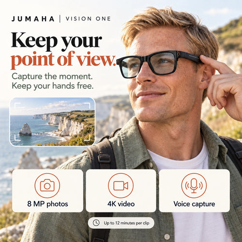 AI Smart Glasses — 4K Recording, Live Translation & AR Navigation